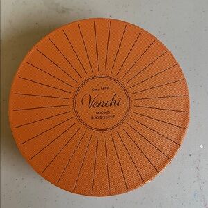 Venchi Orange Round decorative Box